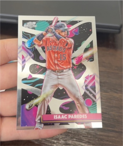 2025 Topps Chrome Cosmic #90 Isaac Paredes — front