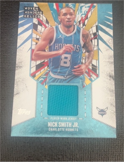 2025-26 Topps Basketball Woven Wonders Relics #WW-NS Nick Smith Jr. — front