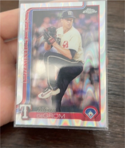 2025 Topps Chrome #214 Jacob deGrom — front