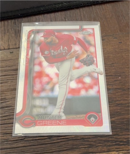 2025 Topps Chrome #91 Hunter Greene — front