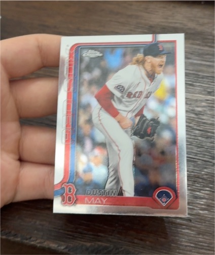 2025 Topps Chrome Update Refractor Dustin May — front