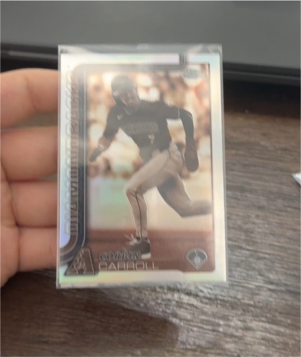 2025 Topps Chrome #268 Corbin Carroll Sepia Refractor — front