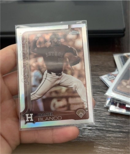 2025 Topps Chrome #292 Ronel Blanco Sepia Refractor — front