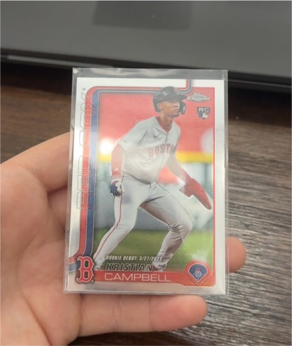 2025 Topps Chrome Update #US129 Kristian Campbell — front