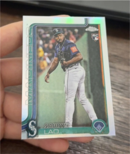 2025 Topps Chrome Update #USC198 Sauryn Lao — front
