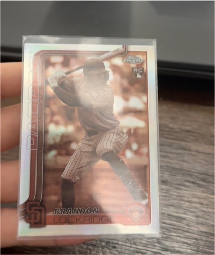 2025 Topps Chrome #106 Brandon Lockridge Sepia Refractor — front