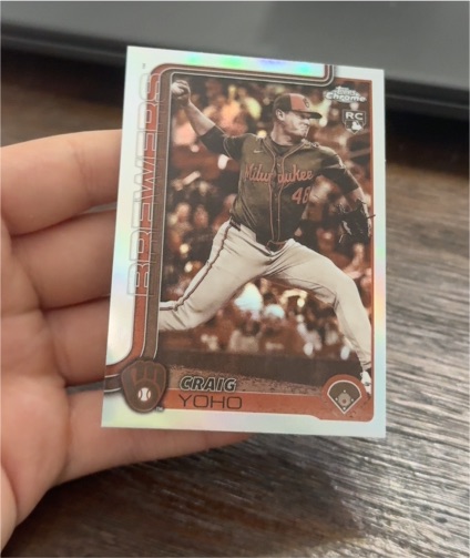 2025 Topps Chrome #US261 Craig Yoho Rookie — front