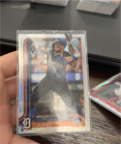 2025 Topps Update #US93 Jace Jung Rookie Debut — front