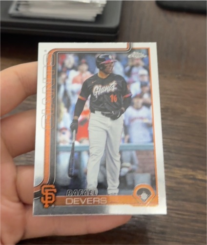 2025 Topps Holiday #H190 Rafael Devers — front
