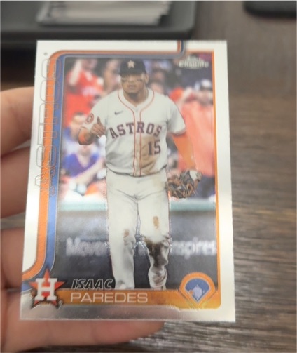 2025 Topps Chrome Update #USC29 Isaac Paredes — front