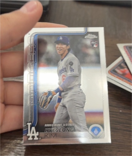 2025 Topps Chrome Update #USC149 Hyeseong Kim Rookie Debut — front