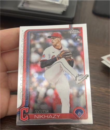 2025 Topps Chrome RC Doug Nikhazy — front