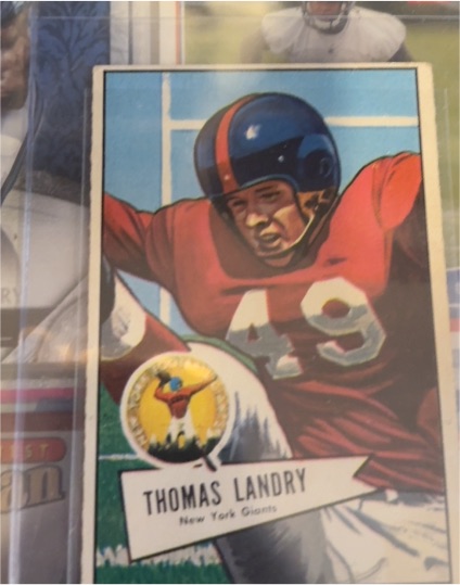 1952 Bowman Large #142 Thomas Landry — front