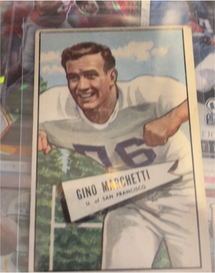 1952 Bowman Large #23 Gino Marchetti — front