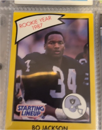 1990 Kenner Starting Lineup #23B Bo Jackson Rookie Year — front