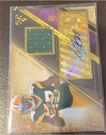 2014 Topps Triple Threads #TTRAR-21 Davante Adams Rookie Patch Auto — front