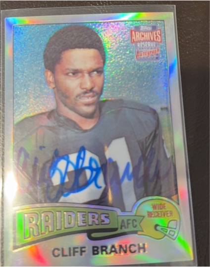 2001 Topps Archives Reserve #17 Cliff Branch — front