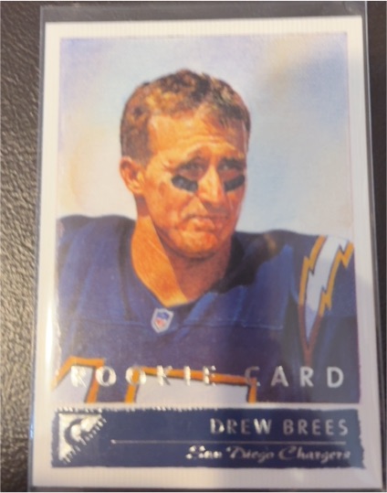 2001 Topps Gallery #115 Drew Brees Rookie Card — front