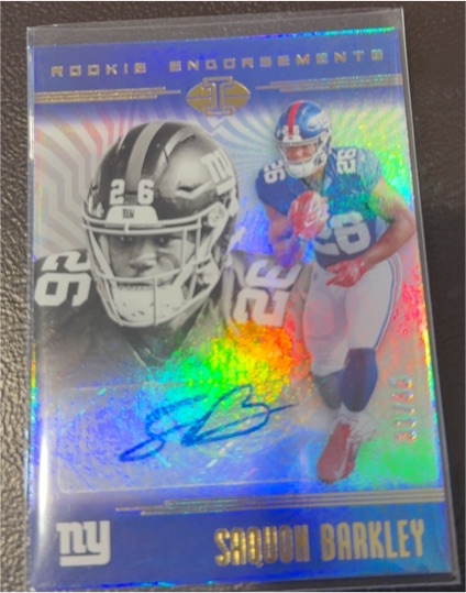 2018 Panini Illusions Rookie Endorsements #Saquon Barkley — front