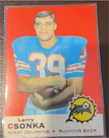 1969 Topps #120 Larry Csonka — front
