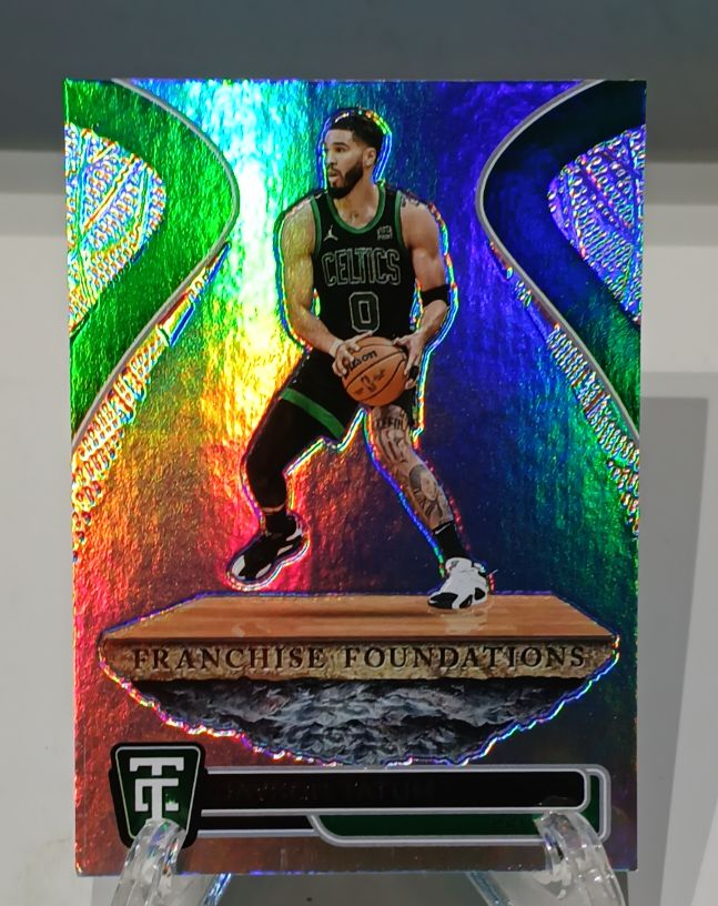 2024-25 Panini Totally Certified Franchise Foundations #1 Jayson Tatum — front