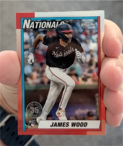 2025 Topps Chrome 35th Anniversary #90CB-15 James Wood — front