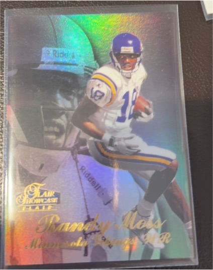 1998 Flair Showcase Row 3 #5 Randy Moss — front