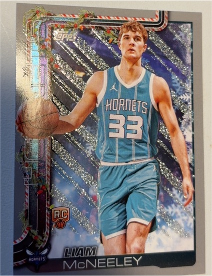 2025-26 Topps Holiday #H189 Liam McNeeley — front