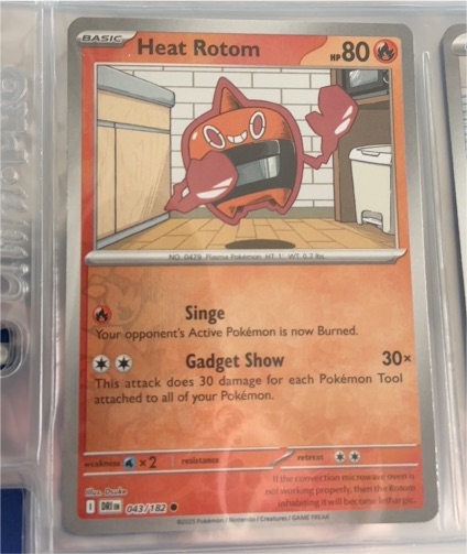 2025 Pokémon TCG Destined Rivals #043 Heat Rotom — front