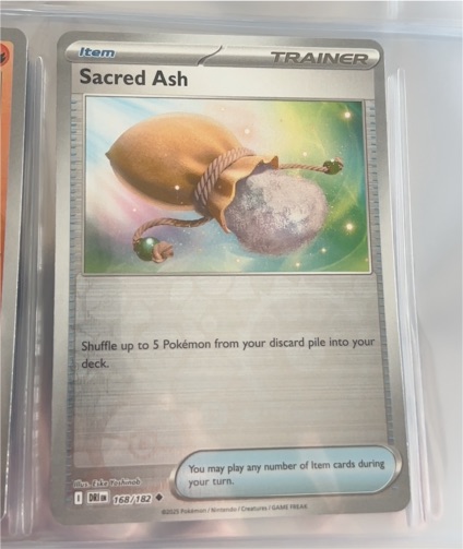 2022 Pokémon SV10 Destined Rivals #168 Sacred Ash — front