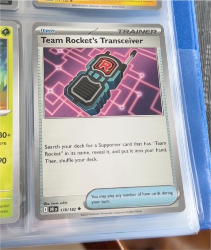 2025 Pokémon SV10: Destined Rivals #178 Team Rocket's Transceiver — front