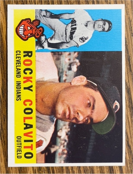 1960 Topps #400a Rocky Colavito — front