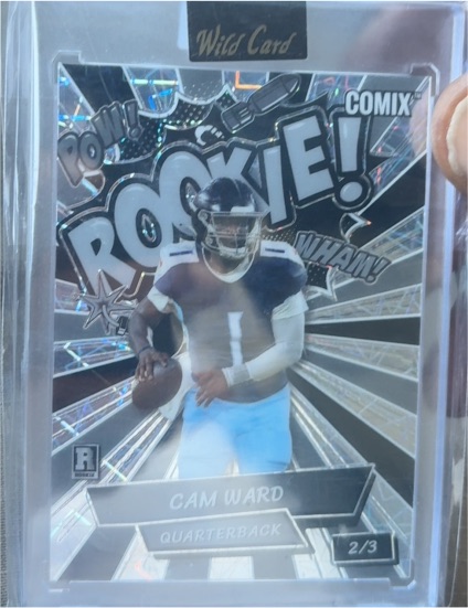 2025 Wild Card Comix # Cam Ward Rookie 2/3 — front