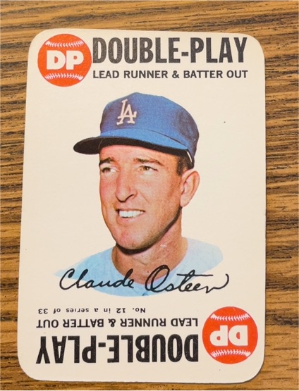 1968 Topps Game #12 Claude Osteen — front