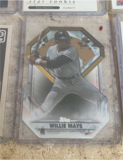 2022 Topps Diamond Greats Die-Cuts #DGDC-25 Willie Mays — front