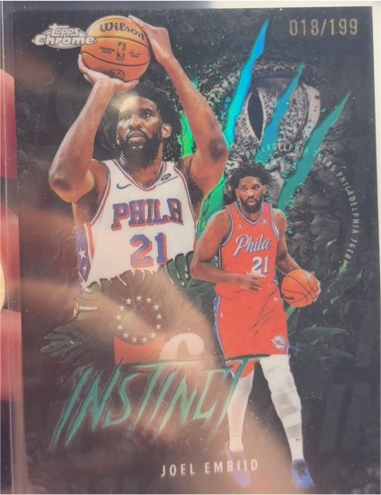 2025-26 Topps Chrome #INS-10 Joel Embiid Instinct — front