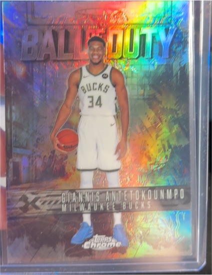 2025-26 Topps Chrome #BD-4 Giannis Antetokounmpo Ball of Duty — front