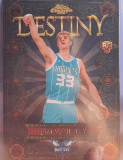 2025-26 Topps Chrome #D-22 Liam McNeeley Destiny Rookie — front
