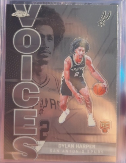 2025-26 Topps Chrome Voices #VS-7 Dylan Harper — front