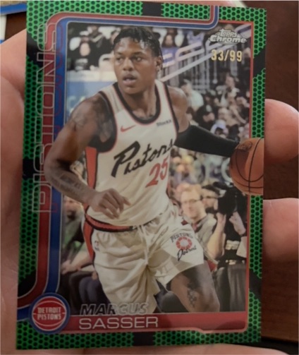 2025-26 Topps Chrome #35 Marcus Sasser — front