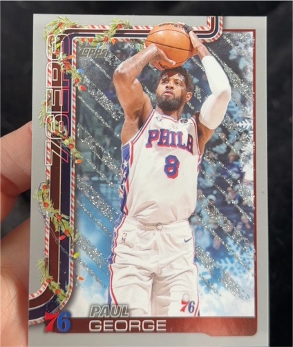2025-26 Topps Holiday #H19 Paul George — front