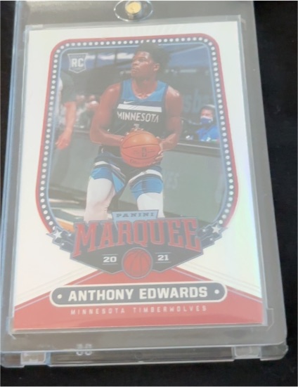 2020-21 Panini Chronicles Marquee #254 Anthony Edwards Rookie Card — front