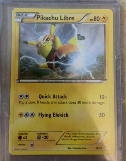 2016 Pokémon #14 Pikachu Libre — front