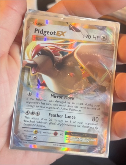 2016 Pokémon XY Evolutions #64 Pidgeot EX — front