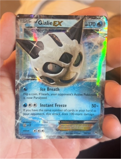 2015 Pokémon XY Breakthrough #34 Glalie EX — front