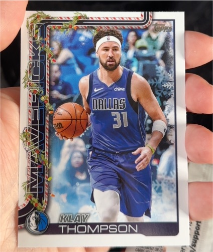 2025-26 Topps Holiday #H137 Klay Thompson — front