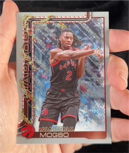 2025-26 Topps Holiday #H23 Jonathan Mogbo — front
