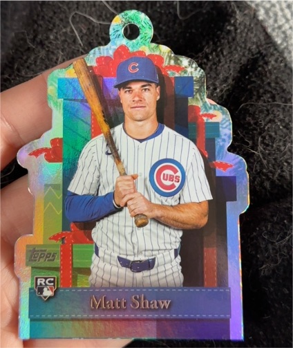 2025 Topps Holiday Ornament #PO-9 Matt Shaw — front