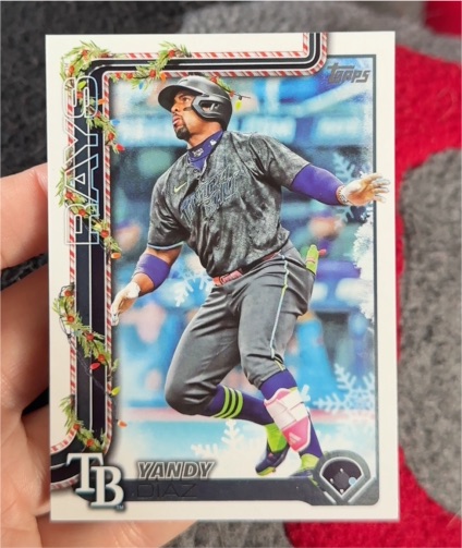 2025 Topps Holiday #H20 Yandy Diaz — front