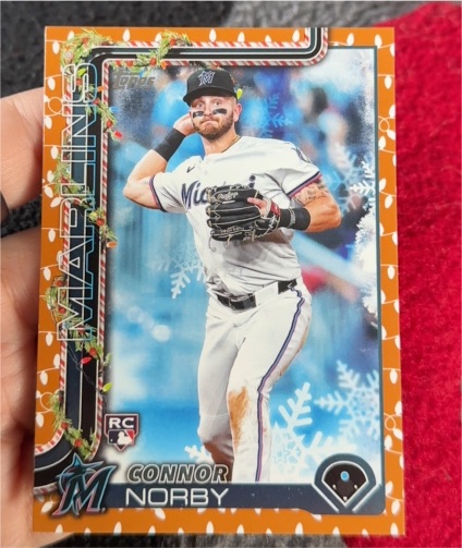 2025 Topps Holiday #H72 Connor Norby — front